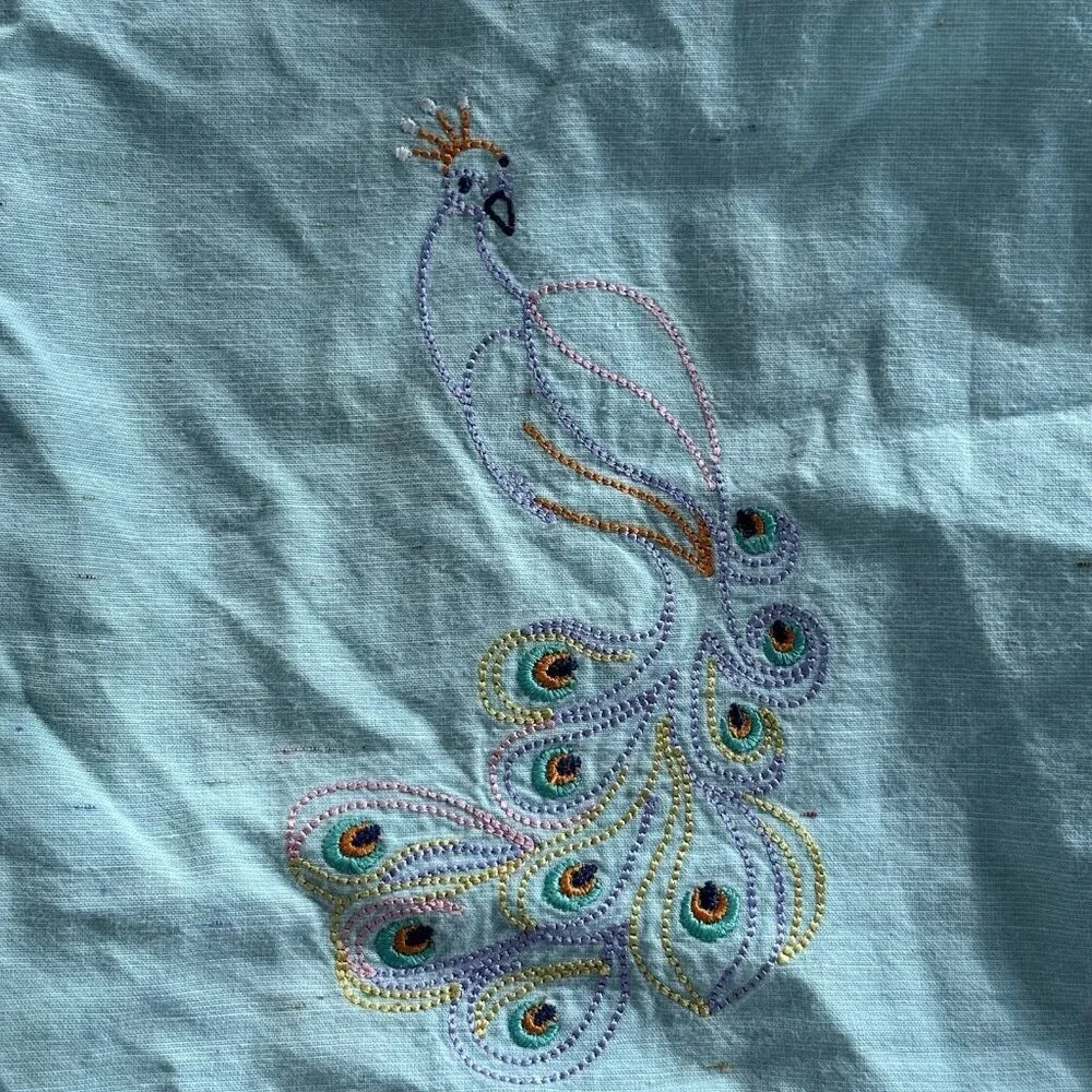 Dondolo Girls Peacock Blouse Sleeveless Top Size 3 Classic Heirloom Preppy Boho